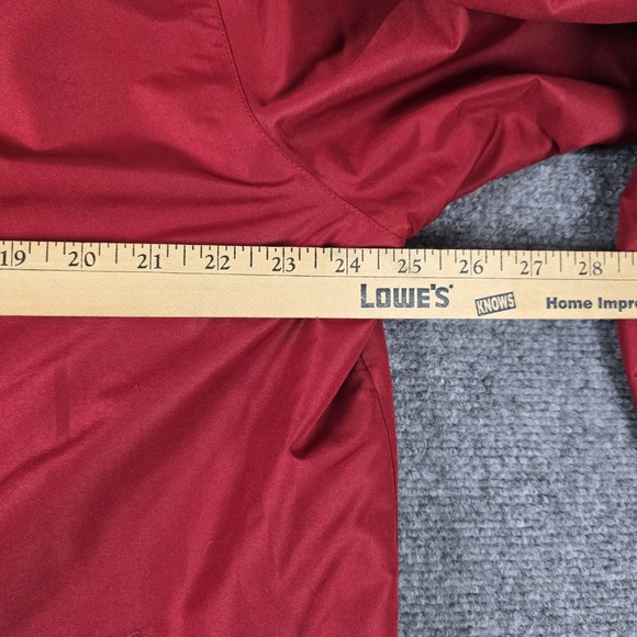 IZOD Windbreaker Jacket‎ Mens XL Red Full Zip Lightweight Golf Plaid Lining - Picture 6 of 16